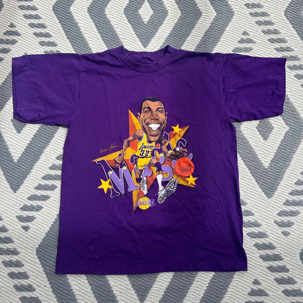 Vintage Magic Johnson Caricature Tee